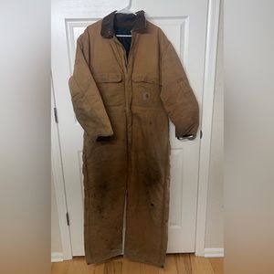Men’s Carhartt Insulated Working Coveralls (S: L)